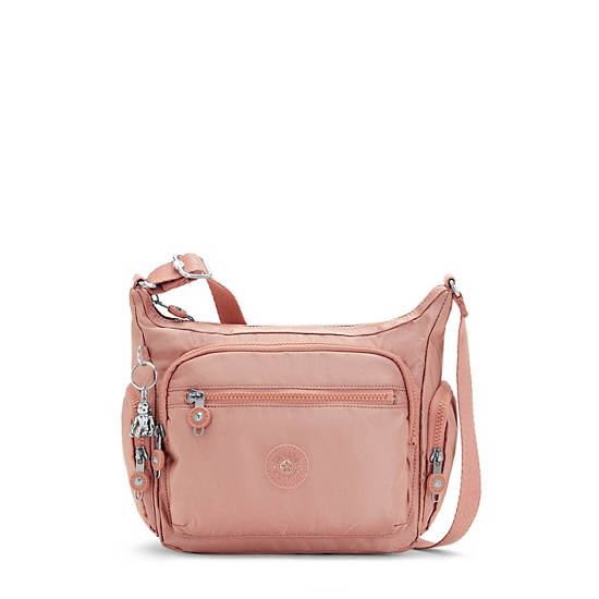 Kipling Gabbie Small Metallic Crossbody Táska Rózsaszín | HU 1142MQ